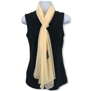 LAUREN RALPH LAUREN Evening Silky Yellow Scarf